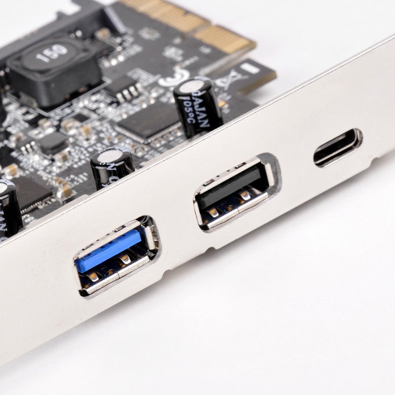 SilverStone Technology USB 3.1 and 3.0 PCIe Card with External Type C and Internal 19 Pin Connector ECU05, TAA Compliant - Image 2